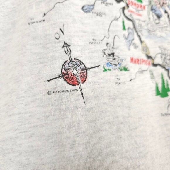 Gold Country California T Shirt Mens Size Medium Vintage 90s Highway 49 Miner - Picture 4 of 8